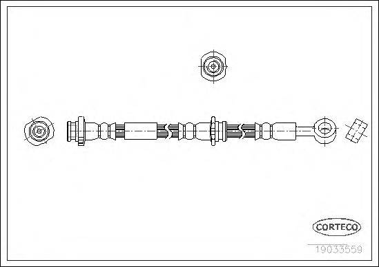Tubo flexible de frenos 19033559