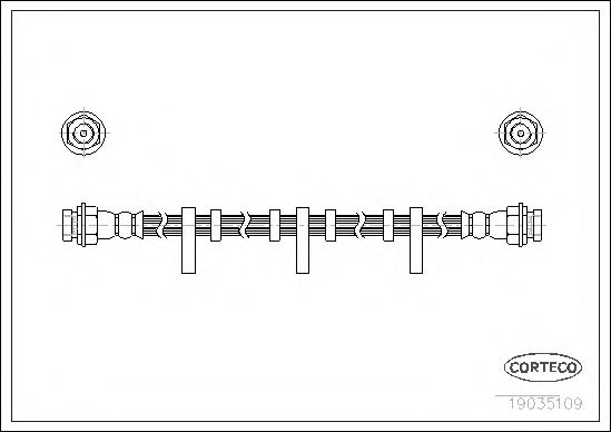 Tubo flexível de travão 19035109