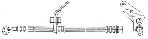 Tubo flexible de frenos 71026