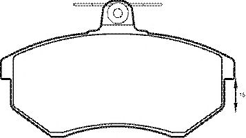 Комплект тормозных колодок, дисковый тормоз BP175