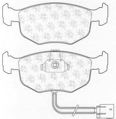 Комплект тормозных колодок, дисковый тормоз BP834