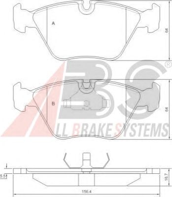Brake Pad Set, disc brake 36807