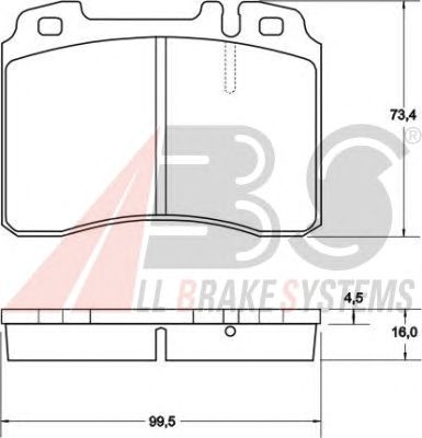 Brake Pad Set, disc brake 36904