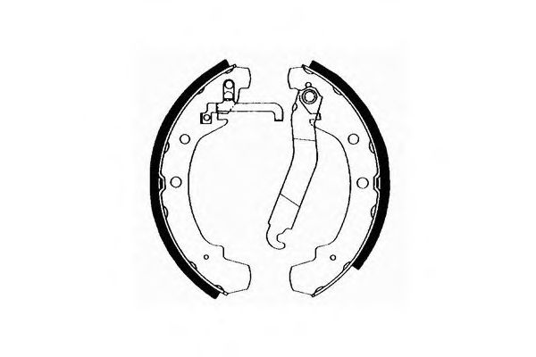 Комплект тормозных колодок, стояночная тормозная система SS 514