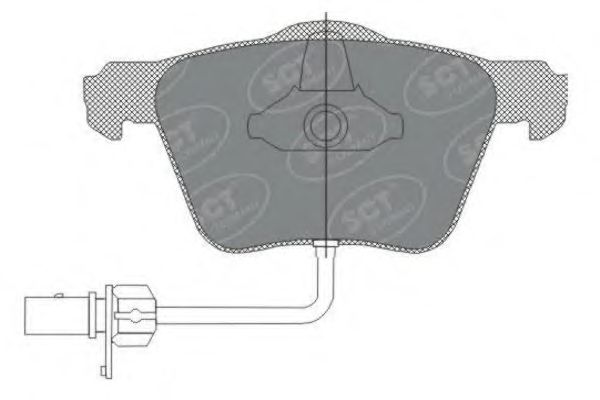 Комплект тормозных колодок, дисковый тормоз SP 282