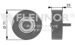 Deflection/Guide Pulley, v-ribbed belt FU23923
