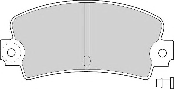 Комплект тормозных колодок, дисковый тормоз FD614A