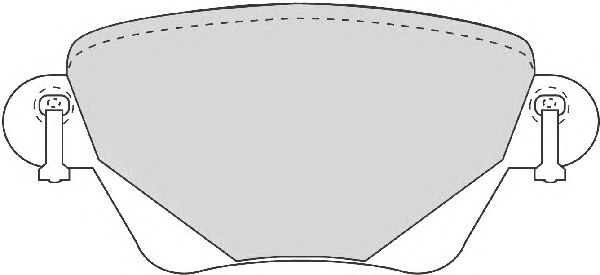 Комплект тормозных колодок, дисковый тормоз FD6878A