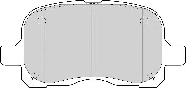 Комплект тормозных колодок, дисковый тормоз FD6979A