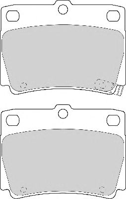 Комплект тормозных колодок, дисковый тормоз FD6993A