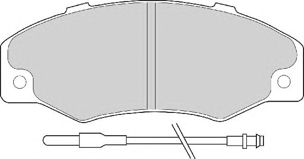Комплект тормозных колодок, дисковый тормоз FD6089A