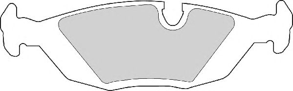 Комплект тормозных колодок, дисковый тормоз FD6284A