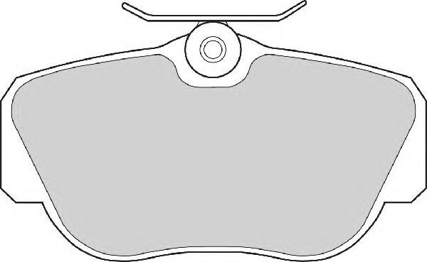 Комплект тормозных колодок, дисковый тормоз FD6375A