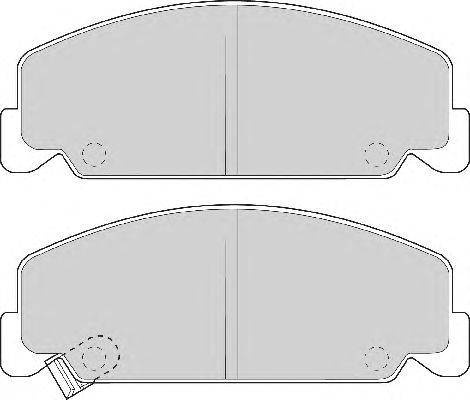 Комплект тормозных колодок, дисковый тормоз FD6454A
