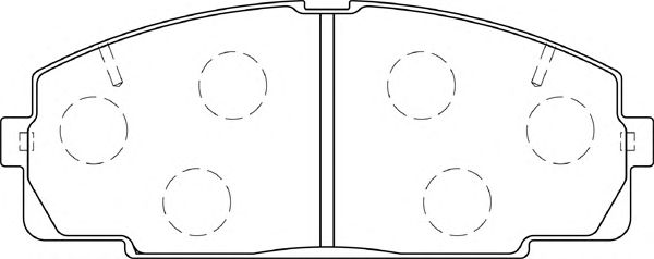 Комплект тормозных колодок, дисковый тормоз FD7241V