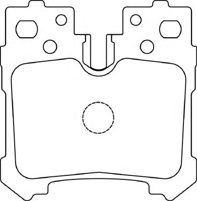 Комплект тормозных колодок, дисковый тормоз FD7415A