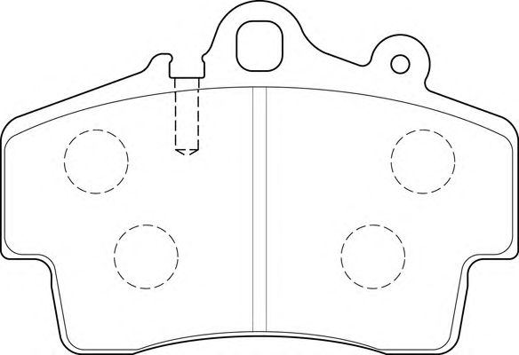 Комплект тормозных колодок, дисковый тормоз FD7220A