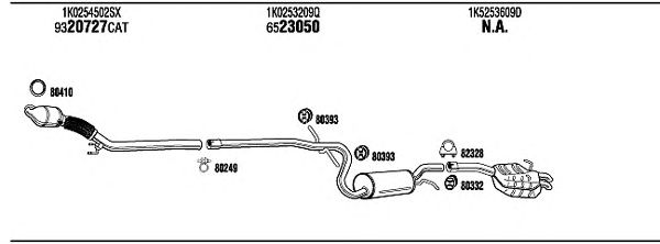 Exhaust System SK61043A