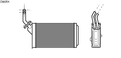 Теплообменник, отопление салона CN6054