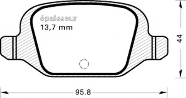 Комплект тормозных колодок, дисковый тормоз 509