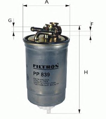 Filtro combustible PP839/1
