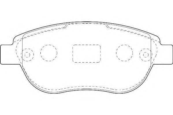 Комплект тормозных колодок, дисковый тормоз DBP341476
