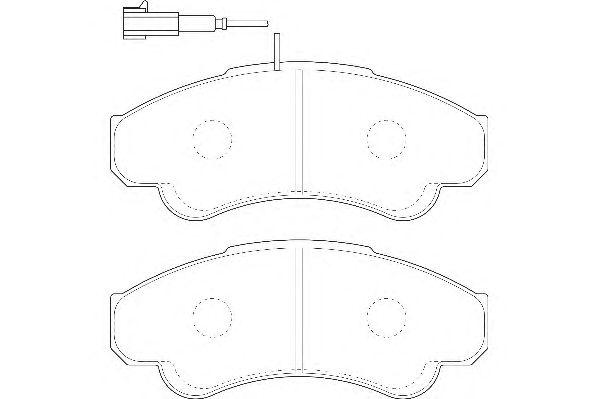 Комплект тормозных колодок, дисковый тормоз DBP231479