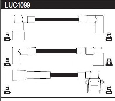 Комплект проводов зажигания LUC4099