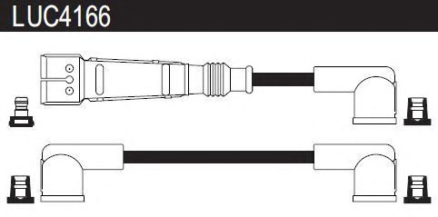 Комплект проводов зажигания LUC4166
