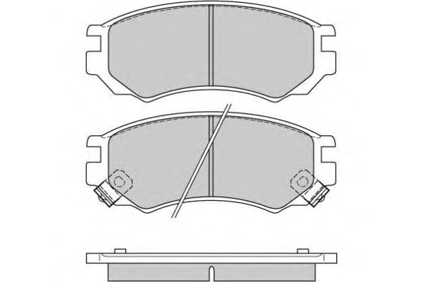 Комплект тормозных колодок, дисковый тормоз 12-0512