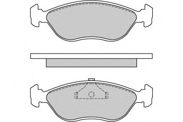 Комплект тормозных колодок, дисковый тормоз 12-0656
