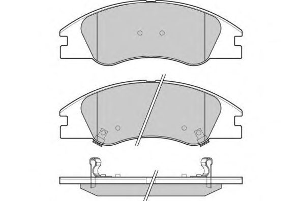 Комплект тормозных колодок, дисковый тормоз 12-1200