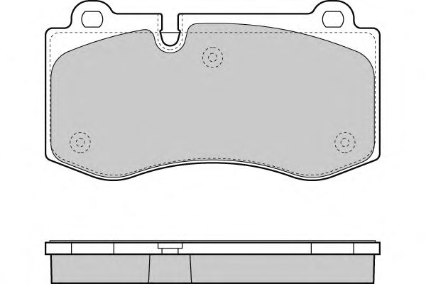 Комплект тормозных колодок, дисковый тормоз 12-1362