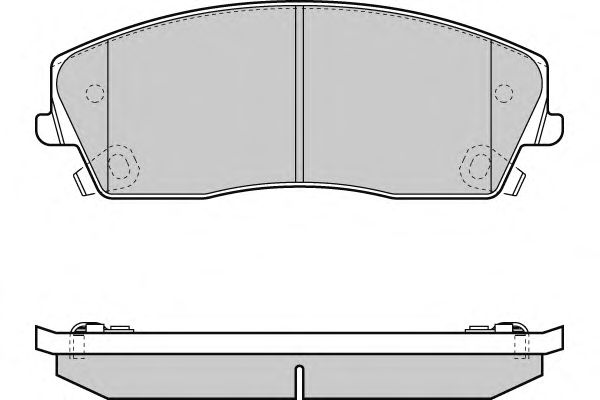 Комплект тормозных колодок, дисковый тормоз 12-1389