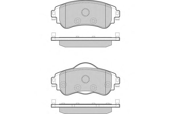 Комплект тормозных колодок, дисковый тормоз 12-1491