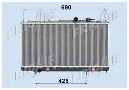 Radiator, engine cooling 0118.3018