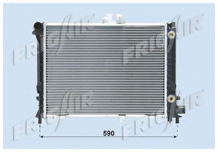 Radiator, engine cooling 0122.3009