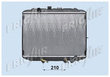 Radiator, engine cooling 0128.3058
