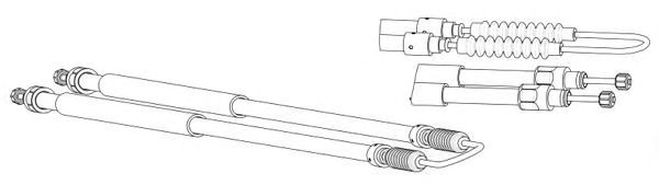 Cable, parking brake FA02201