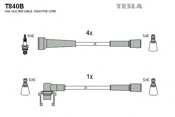 Комплект проводов зажигания T840B