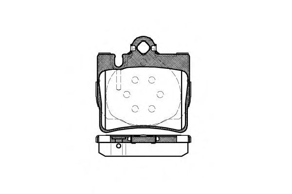 Комплект тормозных колодок, дисковый тормоз P6703.00