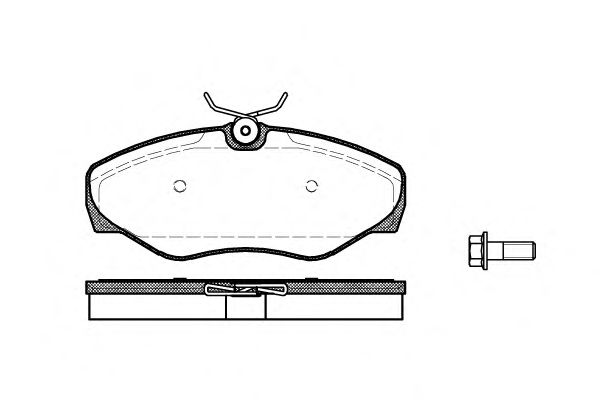 Комплект тормозных колодок, дисковый тормоз P9343.00