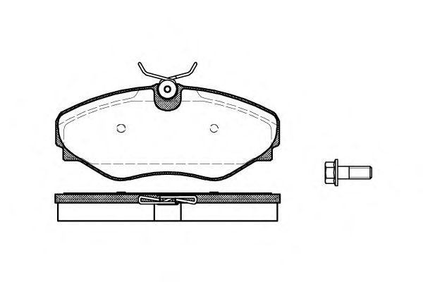 Комплект тормозных колодок, дисковый тормоз P9343.20