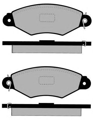 Комплект тормозных колодок, дисковый тормоз PA1155
