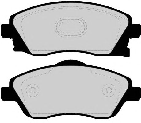 Комплект тормозных колодок, дисковый тормоз PA1476