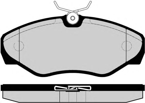 Комплект тормозных колодок, дисковый тормоз PA1490