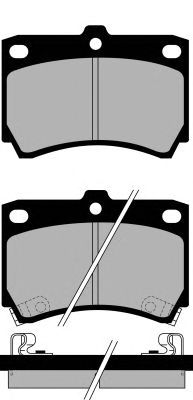 Комплект тормозных колодок, дисковый тормоз PA767