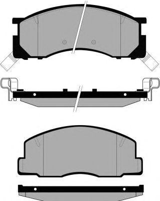 Комплект тормозных колодок, дисковый тормоз PA846