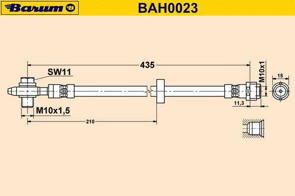 Тормозной шланг BAH0023
