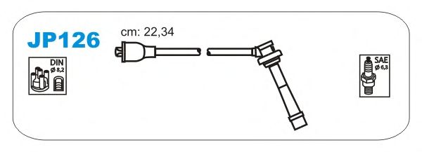 Комплект проводов зажигания JP126